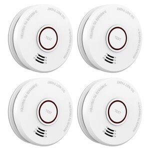 Smoke Detector Set - White 4 pack